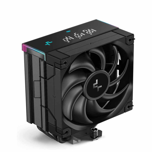 DeepCool AK400 DIGITAL PRO CPU Cooler, FT12 SE Pre-Installed Fans, 1750 RPM Speed, 60.89 CFM Fan Airflow, Fluid Dynamic Bearing, 4x 6mm Heatpipes, Black | R-AK400-BKAPMN-G